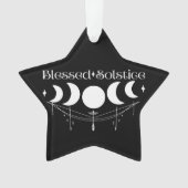 Gezegende zonnewende Wicca Pagan Witchy Ornament (voorkant)