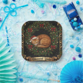 GezegendeJoelkat Papieren Bordje (Feest)