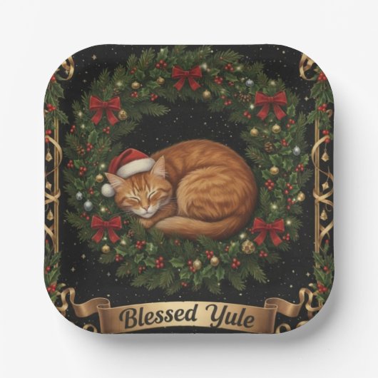 GezegendeJoelkat Papieren Bordje (Voorkant)