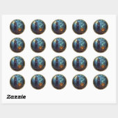 GezegendeSamhain Ronde Sticker (Vel)