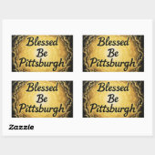 GezegendPittsburgh Rechthoekige Sticker (Vel)