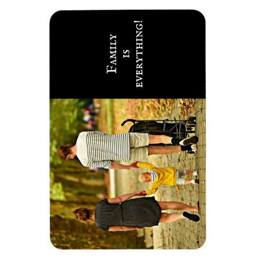 Gezelfoto familie  magneet (Verticaal)