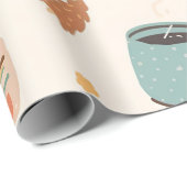 Gezellig Autumn Back-to-School Wrapping Paper Cadeaupapier (Rol Hoek)