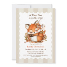 Gezellig Autumn Fox Baby shower Gezellig Woodland