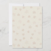 Gezellig Autumn Fox Baby shower Gezellig Woodland Kaart (Achterkant)