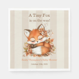 Gezellig Autumn Fox Baby shower Gezellig Woodland  Servet