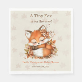 Gezellig Autumn Fox Baby shower Gezellig Woodland  Servet