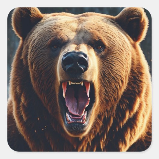 Gezellig Beer Adventures Vierkante Sticker (Voorkant)