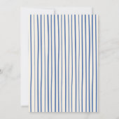 Gezellig Blauw Doodle Kerstfeest Kaart (Achterkant)