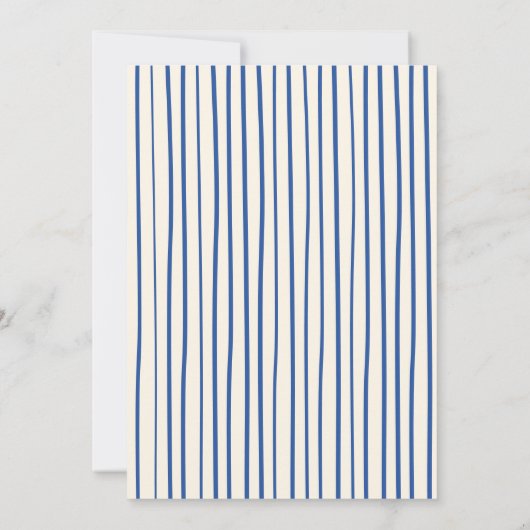 Gezellig Blauw Doodle Kerstfeest Kaart (Achterkant)