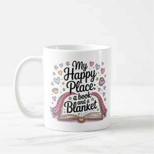 Gezellig boek en deken Pastel Whimsical Koffiemok