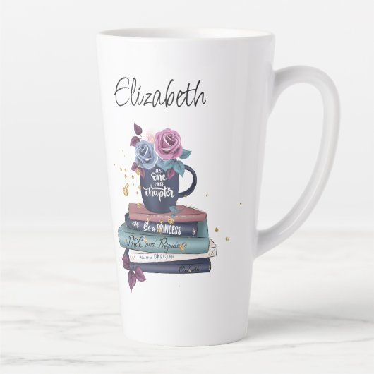 Gezellig boek liefhebber Homebody Introvert Naam L Latte Mok (Rechts)