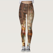 Gezellig boek Nook Capris Leggings (Voorkant)