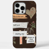 Gezellig Bruin Beige Zelf Liefde Quote Case-Mate iPhone Case (Achterkant)