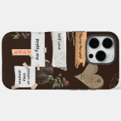 Gezellig Bruin Beige Zelf Liefde Quote Case-Mate iPhone Case (Achterkant (horizontaal))