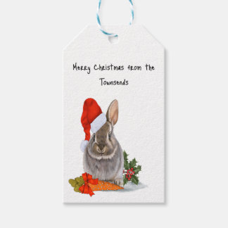 Gezellig Bunny Christmas Gift Label Cadeaulabel