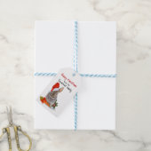 Gezellig Bunny Christmas Gift Label Cadeaulabel (Met Touw)