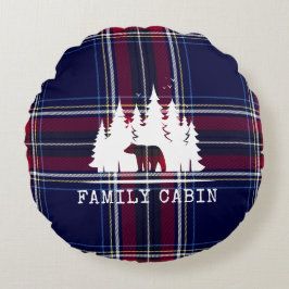 Gezellig Cabin Decor, Klassiek Geplaatst in Marine Rond Kussen