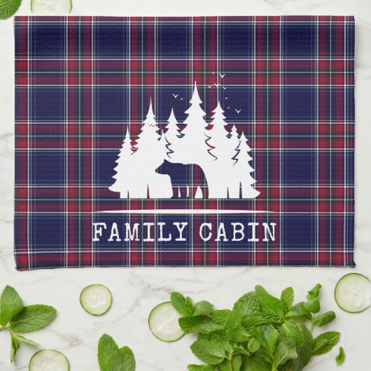 Gezellig Cabin Decor, Klassiek Geplaatst in Marine Theedoek (Gevouwen)