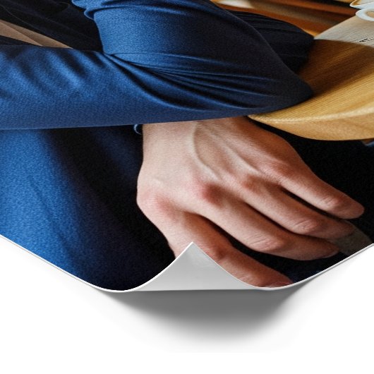 Gezellig café gesprek poster (Hoek)