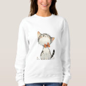 Gezellig Cat Sweatshirt - Spint-fectly Stijlvol Co (Voorkant)