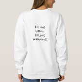 Gezellig Cat Sweatshirt - Spint-fectly Stijlvol Co (Achterkant)