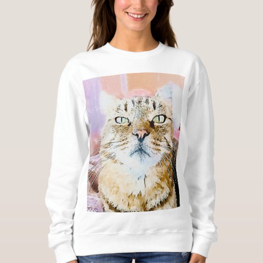 Gezellig Cat Vibes Sweatshirt (Voorkant)