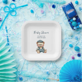 Gezellig charmant Baby shower Papieren Bordje