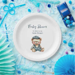Gezellig charmant Baby shower Papieren Bordje