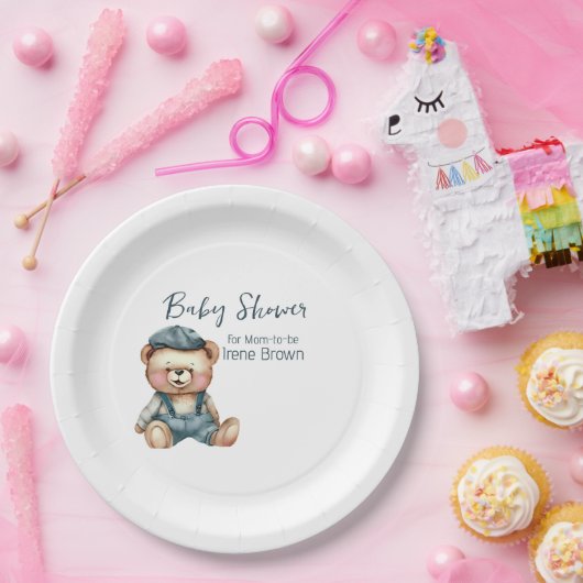 Gezellig charmant Baby shower Papieren Bordje (Feest)