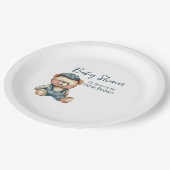 Gezellig charmant Baby shower Papieren Bordje (Gekanteld)