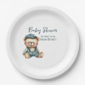 Gezellig charmant Baby shower Papieren Bordje (Voorkant)
