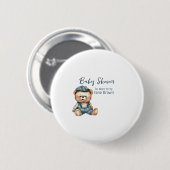 Gezellig charmant Baby shower Ronde Button 5,7 Cm (Voorkant /achterkant)