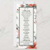 Gezellig & Chique Kerst Thema Trouwprogramma (Achterkant)