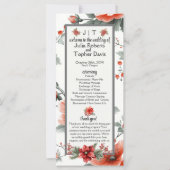 Gezellig & Chique Kerst Thema Trouwprogramma (Voorkant)