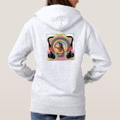Gezellig Comfort Dames Basic Hoodie met capuchon (Achterkant)