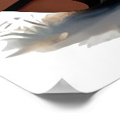 Gezellig dier met koffie | AI Art Poster (Hoek)