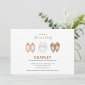 Gezellig Dierenslippers Slumber Verjaardagsfeest Kaart (Staand voorkant)