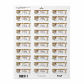 Gezellig eekhoorn retour adres label (Full Sheet)