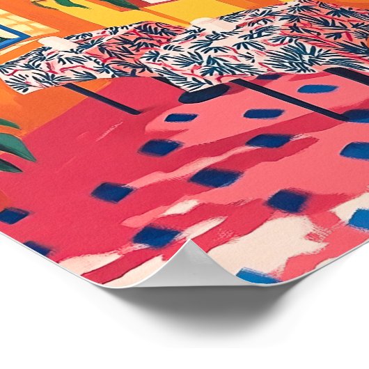 Gezellig eetgedeelte gestileerde interieur Poster  (Hoek)