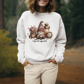 Gezellig en cafeïnehoudende Schattige Gnome White Trui