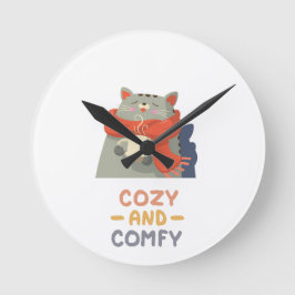 Gezellig en comfortabel Cat Sinaasappel Sjaal Wint Ronde Klok