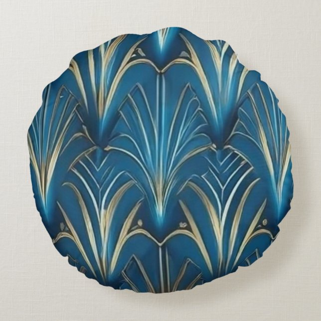 Gezellig en stijlvol rond kussen (Achterkant)