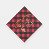 Gezellig en warm script | Red Buffalo Plaid Christ Servet (Hoek)