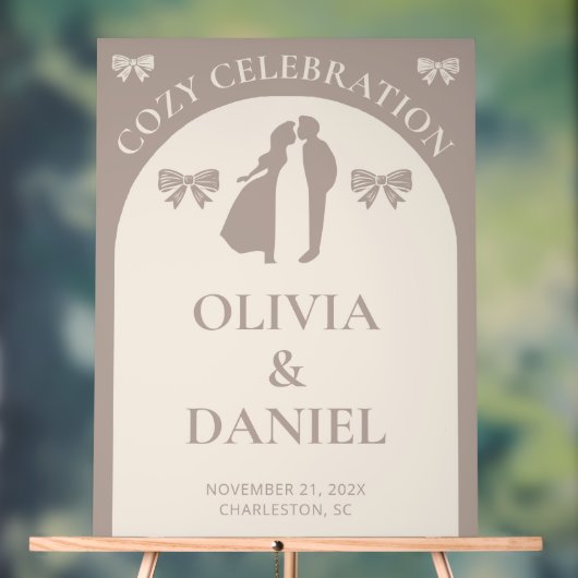 gezellig feest | Minimalistische herfstbruiloft Acryl Bord (Neutraal)