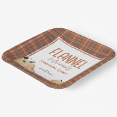 Gezellig Flanel en Vrienden Vrienden Diner Papieren Bordje (Gebogen)