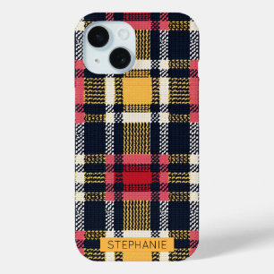 Gezellig gebreide patchwork - Boho Herfststijl 3 iPhone 15 Case