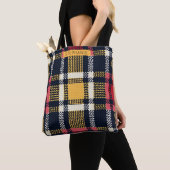 Gezellig gebreide patchwork -  Boho Herfststijl 3 Tote Bag (Dichtbij)