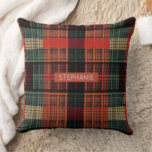 Gezellig gebreide patchwork - Boho Herfststijl Kussen