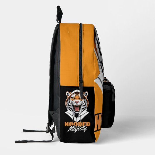 Gezellig gebulder | Tiger Street Art Design Bedrukte Rugzak (Links)